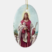 良き羊飼いのキリスト1878年 セラミックオーナメント (右)
