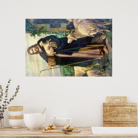 良き羊飼いのポスター、イエス・キリスト ポスター (キッチン)