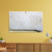 良き羊飼いのレリーフ、 浮き彫りを持つ墓誌 キャンバスプリント (インサイチュ (リビング))