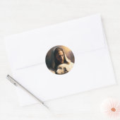 良き羊飼いイエス ラウンドシール (封筒)