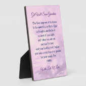 良くすぐに祖母の詩のデザイン贈り物 フォトプラーク (側面)