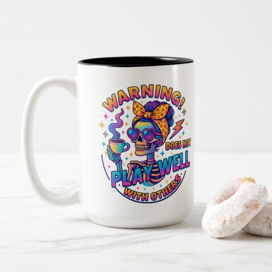 良くな遊い.... ツートーンマグカップ (ドーナツ)