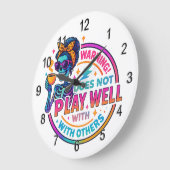 良くな遊い.... ラージ壁時計 (傾斜)