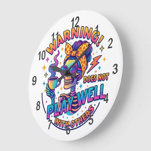 良くな遊い.... ラージ壁時計 (傾斜)