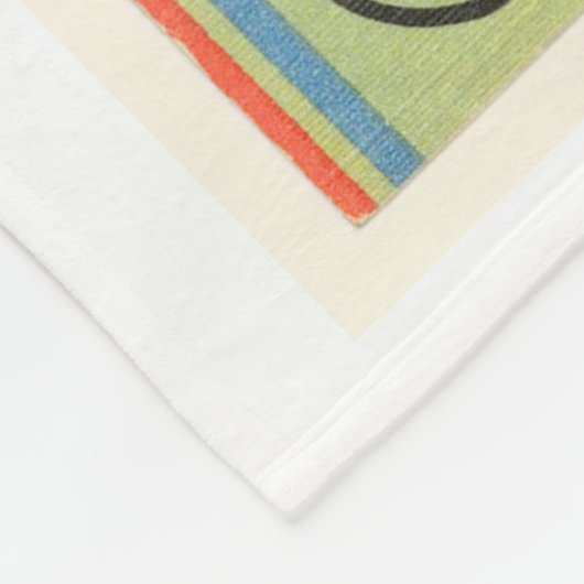 良く古いヴィンテージ旅行記念品オクラホマ州 フリースブランケット (角)