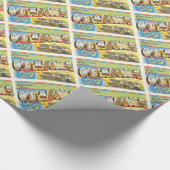 良く古いヴィンテージ旅行記念品オクラホマ州 ラッピングペーパー (角)