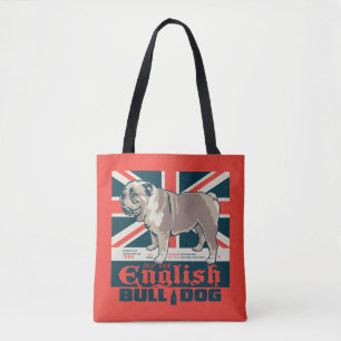 良すてき英語のブルドッグ トートバッグ