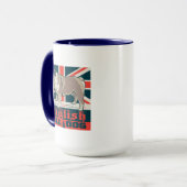 良すてき英語のブルドッグ マグカップ (正面左)