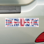 良のイギリスの規則 バンパーステッカー (車上)