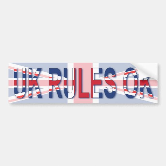 良のイギリスの規則 バンパーステッカー (正面)