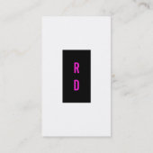 良はっきりしたい読と、黒とマゼンタ 名刺 (裏面)