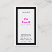 良はっきりしたい読と、黒とマゼンタ 名刺 (正面)