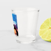 良信じいハートグラフィックがある ショットグラス (右)