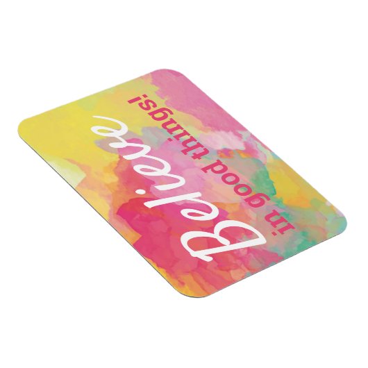 良信じい事で前向き引用文の水色 マグネット (右側)