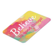 良信じい事で前向き引用文の水色 マグネット (左側)