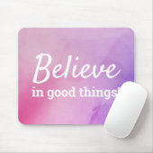 良信じい事で引用文抽象芸術ピンクパープル マウスパッド (マウス)