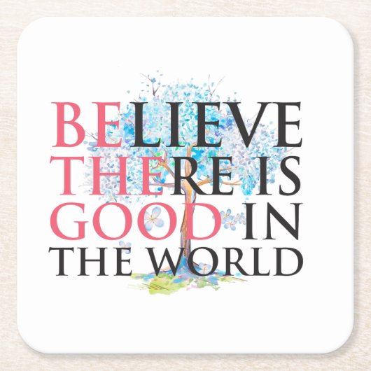 良信じい スクエアペーパーコースター (正面)