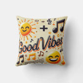 ☀️ + 🎶 =良好なウイルス装飾用クッション クッション (裏面)