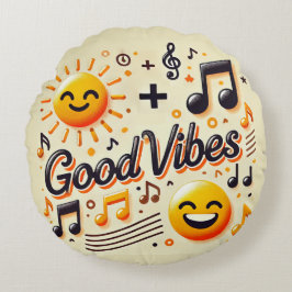☀️ + 🎶 =良好なウイルス装飾用クッション ラウンドクッション