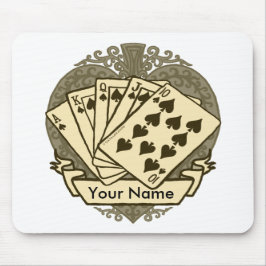 良好なトランプのポーカーハンドマウスパッド マウスパッド