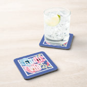 良好なビーブピンクの青い水色 – フローラ コースター (右側)