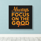 良好な多発性硬化症の認識度支援に焦点を合わせる キャンバスプリント (インサイチュ (ウッドフロア))