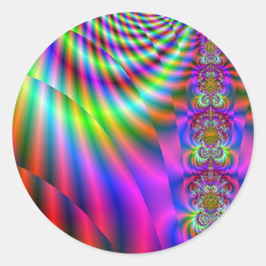 良好な振動ステッカー ラウンドシール (正面)