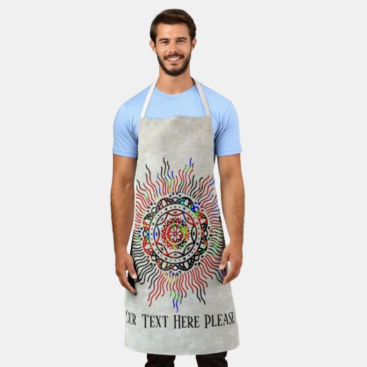 良好な振動 エプロン (着用した状態)