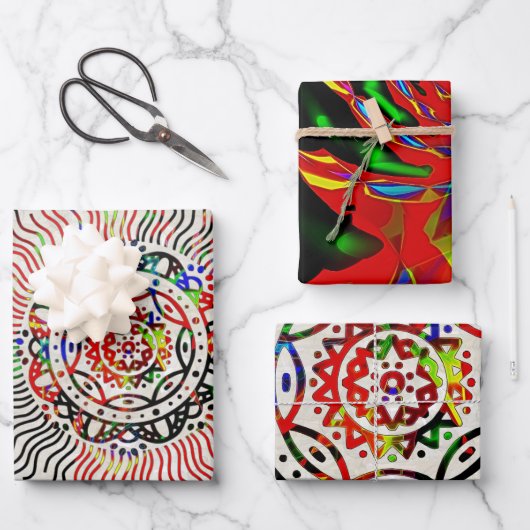 良好な振動 ラッピングペーパーシート (正面)