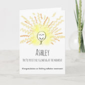 良好な癌の放射線セラピーのカスタマイズ カード (正面)