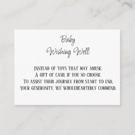 良好な金銭ベビー エンクロージャーカード