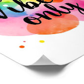 良好な雰囲気のみ水色 ポスター (角)