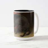 良心は我々を臆病にする ツートーンマグカップ (正面右)