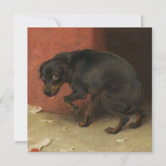 良心は我々を臆病にする（犬を恥じる） カード (正面)