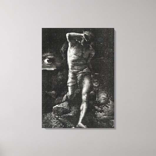 良心や目を見張る人々 キャンバスプリント (正面)