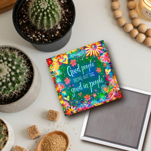 良感動的人引用文フローラかわいらし マグネット