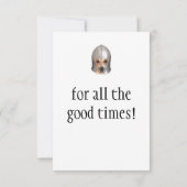 良感謝してい時のコーギ サンキューカード (裏面)