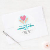 良手医療マーケティング ラウンドシール (封筒)