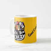 良熱狂するい感じ鮮やか コーヒーマグカップ (正面左)