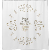 良素晴らしい日と良い夜を過ごす シャワーカーテン (正面)