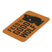 良食べ物を与えい狼の磁石 マグネット (左側)