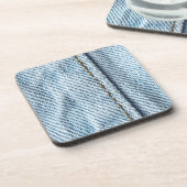 色あせたジーンズのズボンの脚 コースター (左側)