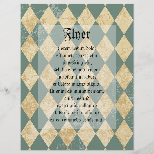 色あせたダイヤモンドパターン チラシ (正面)