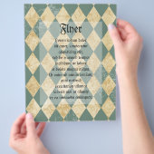 色あせたダイヤモンドパターン チラシ (手)