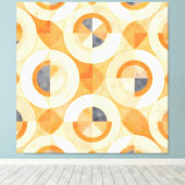 色あせたテラジオメトリック キャンバスプリント (インサイチュ (ウッドフロア))