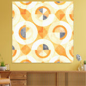 色あせたテラジオメトリック キャンバスプリント (インサイチュ (リビング))