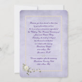 色あせたバラの誓の更新 招待状 (裏面)