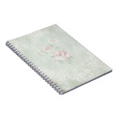 色あせたバラヴィンテージデザイン ノートブック (右側)