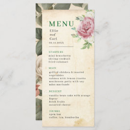 色あせたバラ結婚ズ メニュー