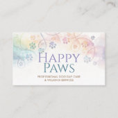 色あせたパステルウォーターカラーポープリント 名刺 (正面)